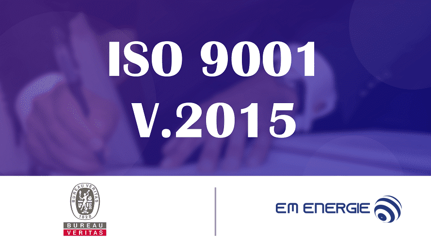 CERTIFICATION ISO 9001 : 2015 - 09 Juillet 2020